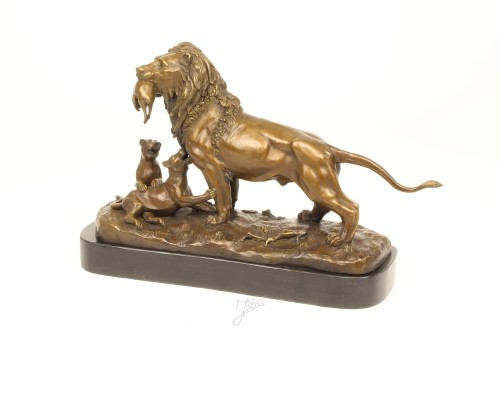 bronz szobor oroszlán YY-16