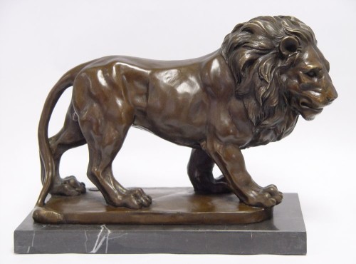 bronz szobor oroszlán JK-20