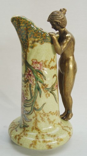 váza porcelán/bronz JC-59