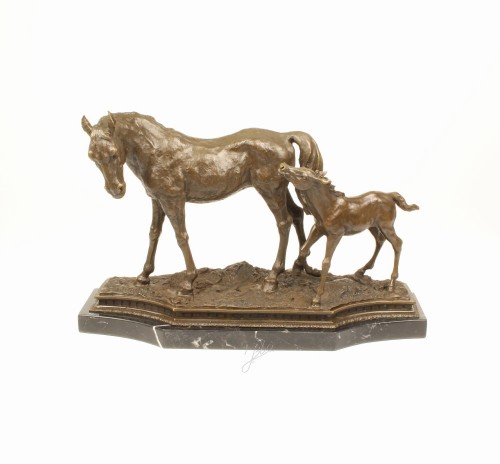 bronz szobor lovak BR-1