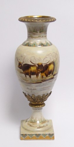 porcelán/bronz váza BB-127