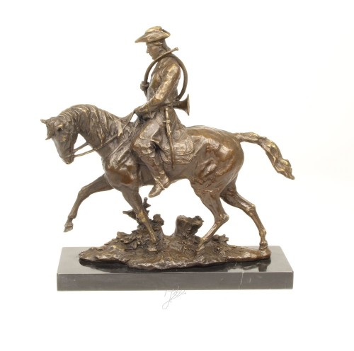 bronz szobor lovas YY-67