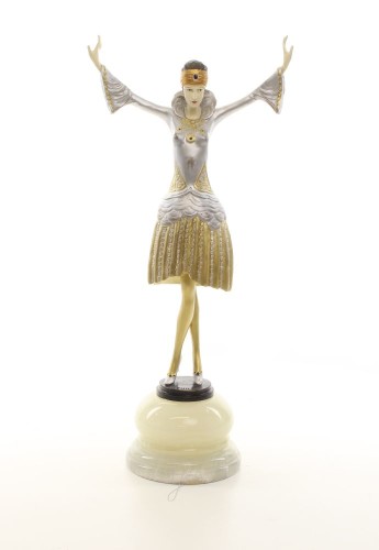 bronz szobor turbános táncosnő EX-5