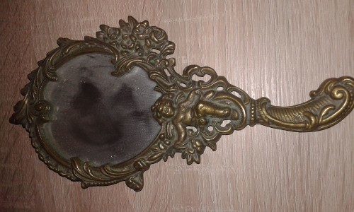 Barokk réz pipere tükör