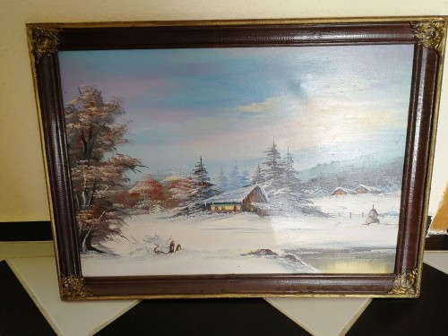 Festmény Szatmáry Ottó, téli táj